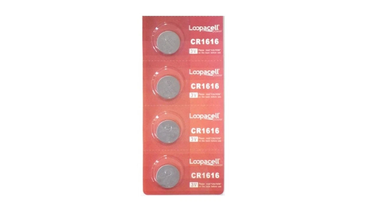 4 NEW CR1616 3V Lithium Coin Battery FRESHLY NEW! LOOPACELL BRAND!!