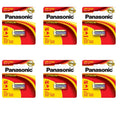 6 Pcs Panasonic 123 CR123A CR123 3V Lithium Batteries for Cameras, Flashlight