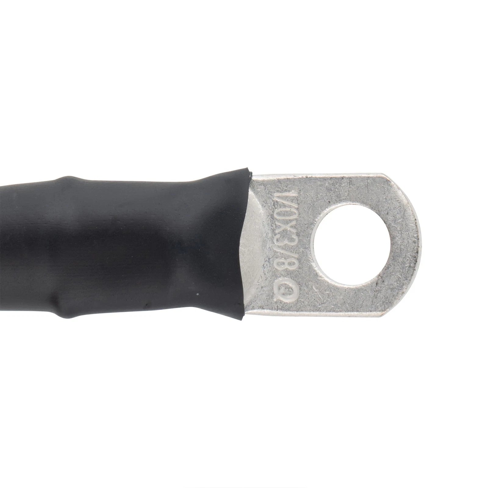 1/0 Black Battery Interconnect Cable 10" with 3/8" Lugs ASSEMBLED IN USA