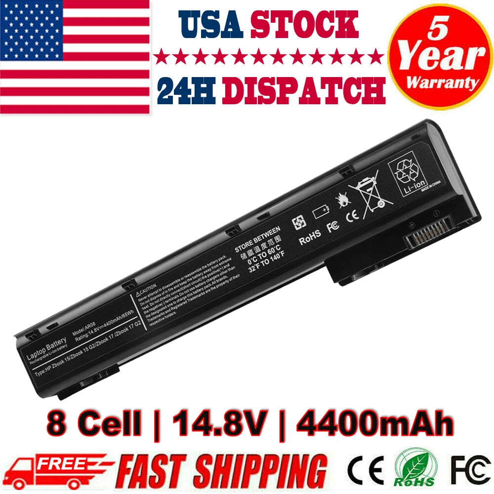 Battery For HP ZBook 17 G1 G2 Series ZBook 15 Mobile Workstation AR08 Notebook