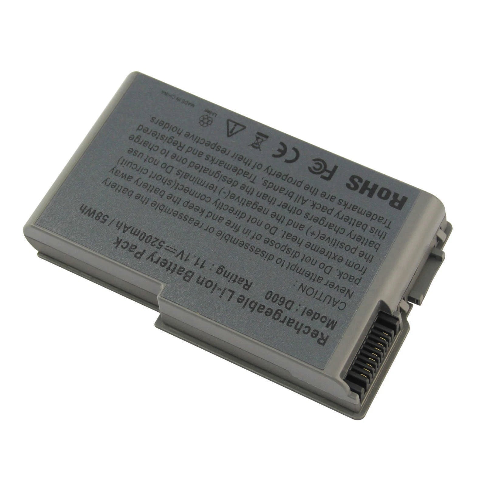 Battery for Dell Latitude D520 D500 D600 D610 600m C1295 Precision M20 5200mAh