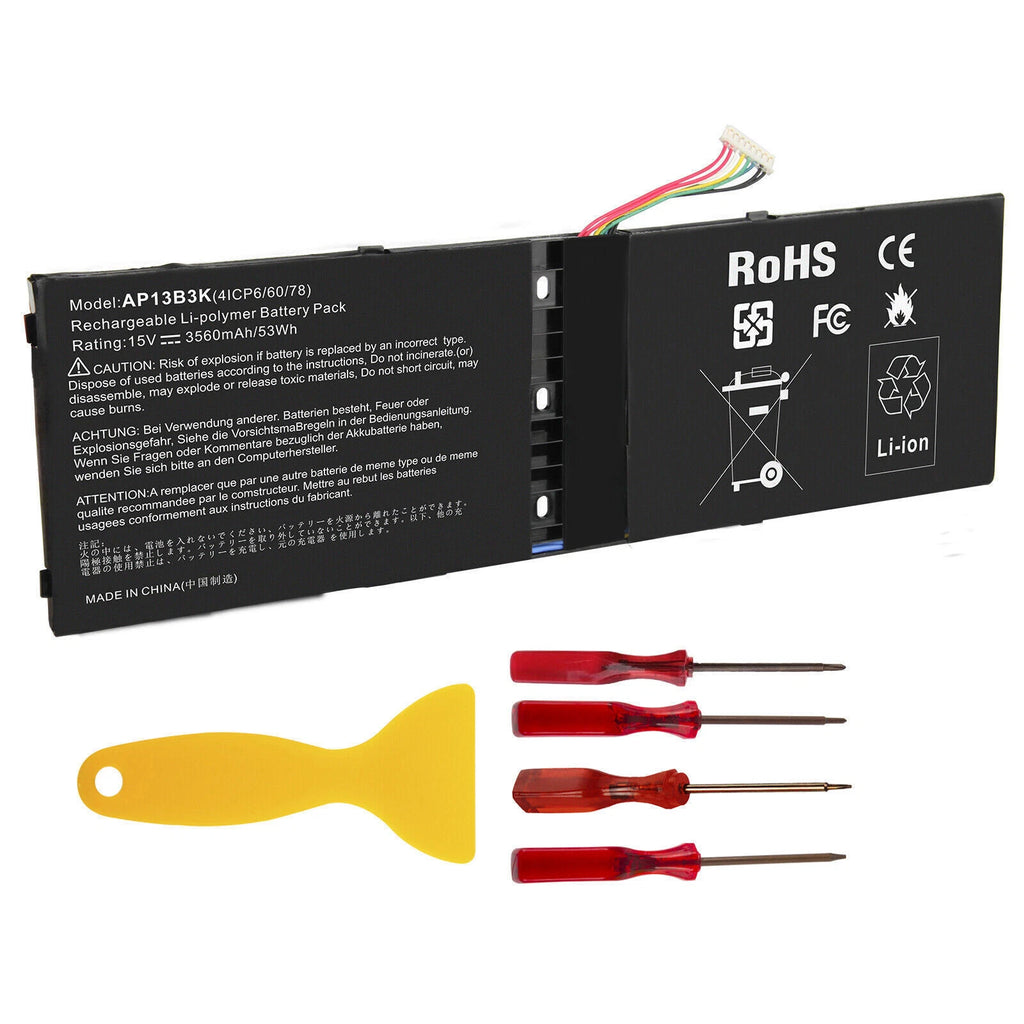 Battery for Acer Aspire V5-572P V5-573 V5-573G V5-573P R7-571 AP13B3K AP13B8K