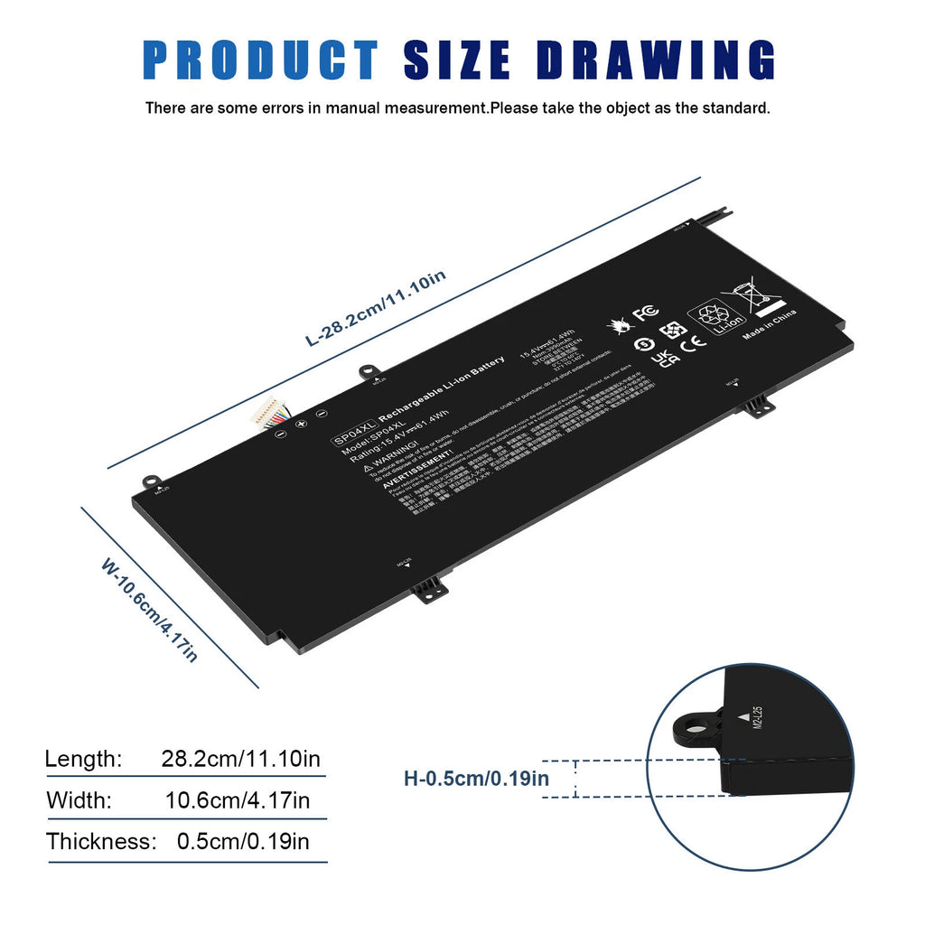 For HP Spectre x360 13-AP Series Battery SP04XL HSTNN-IB8R L28764-005