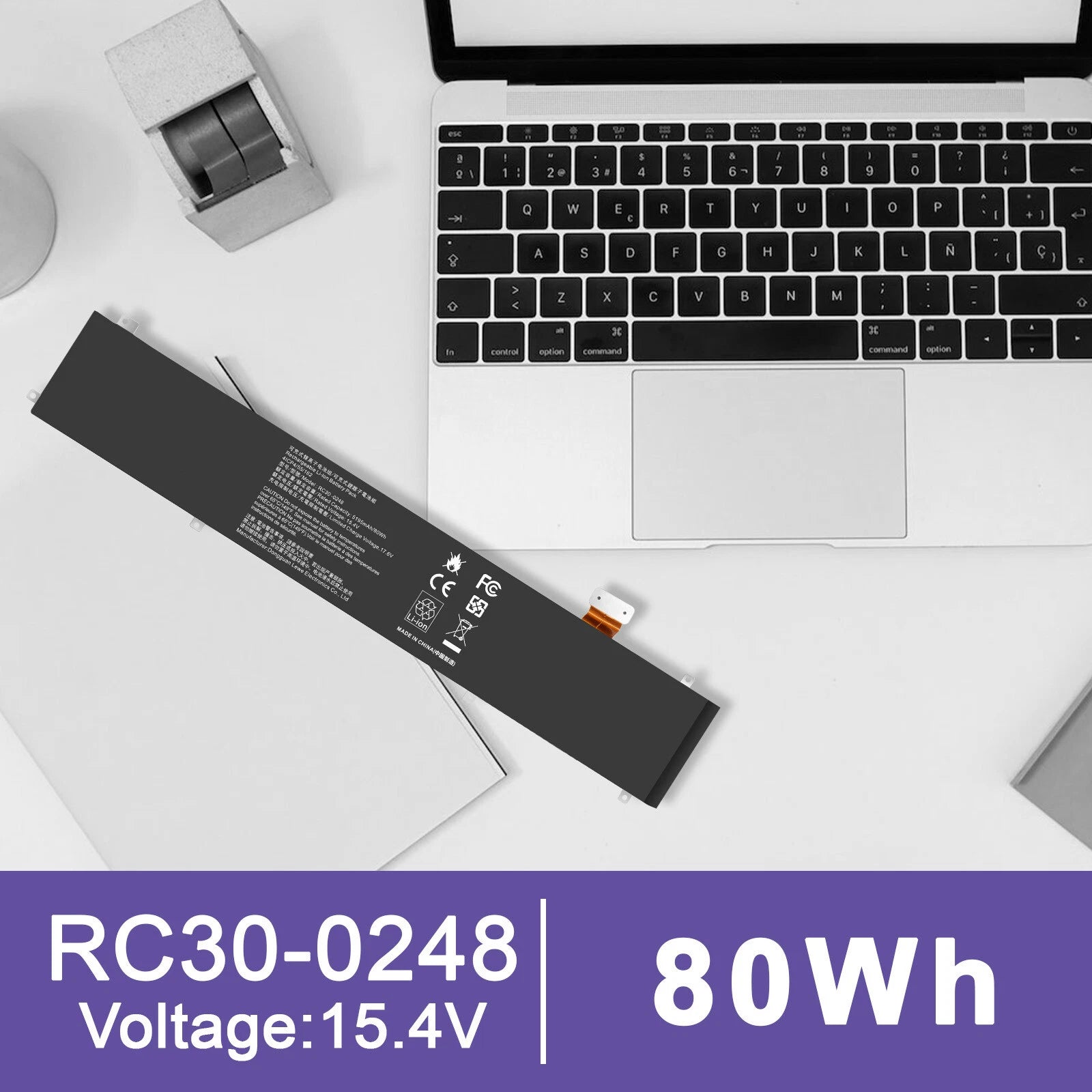 RC30-0248 Battery For Razer Blade Advanced15 2018-2021 RZ09-02385 RZ09-02386 80W