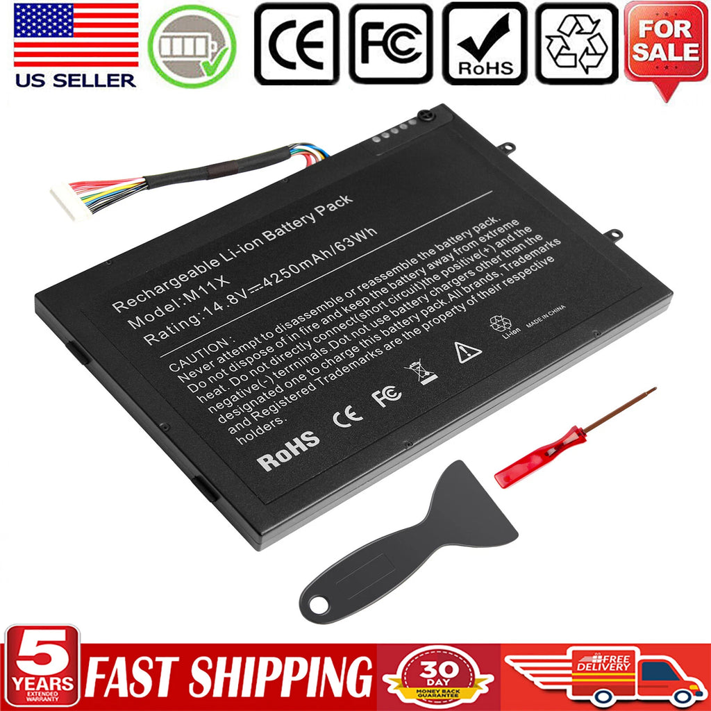 M11x Battery For Dell Alienware M11xR2 M11xR3 M14x M14xR2 Series PT6V8 0PT6V8