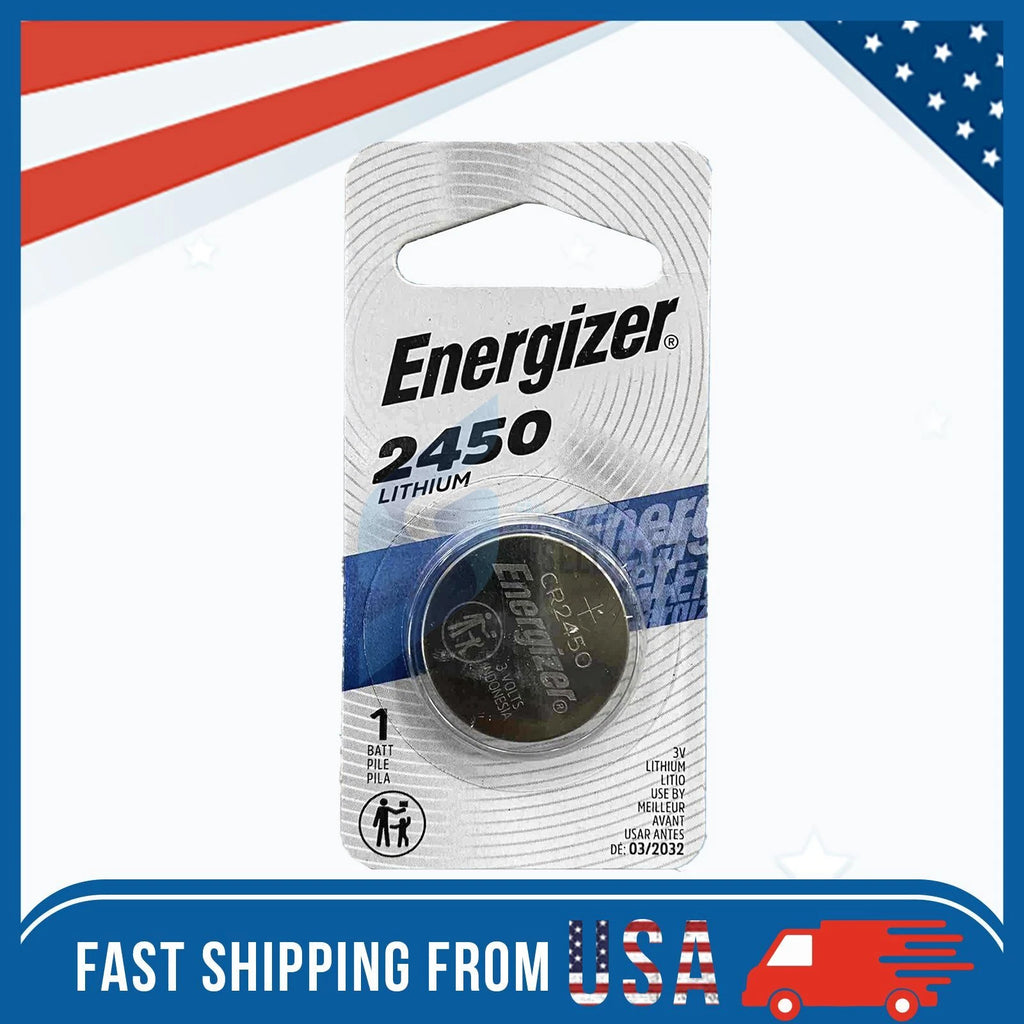 1 Pack New Fresh Energizer ECR2450 CR2450 BR2450 Lithium 3V Battery Exp 03/2032