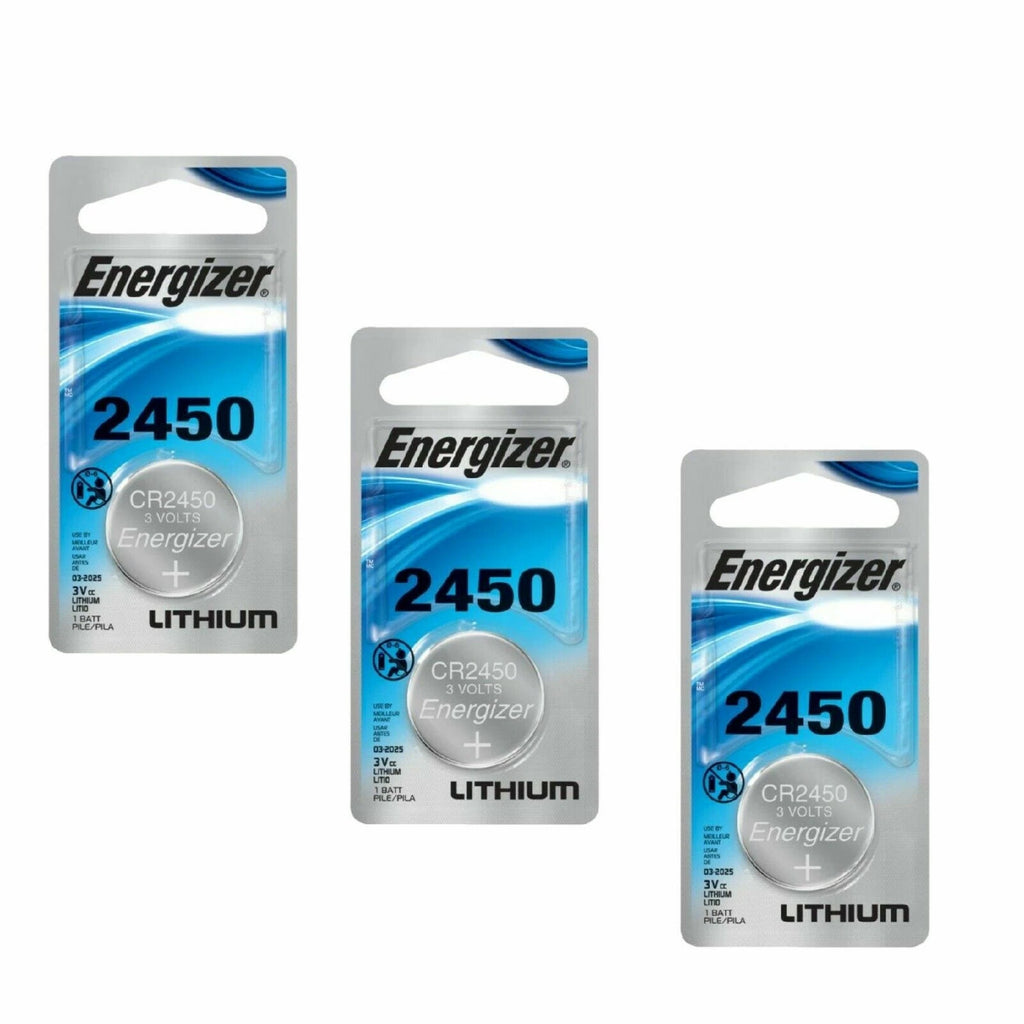 Energizer ECR2450 CR2450 BR2450 DL2450 Lithium 3V Battery New Authorized Seller