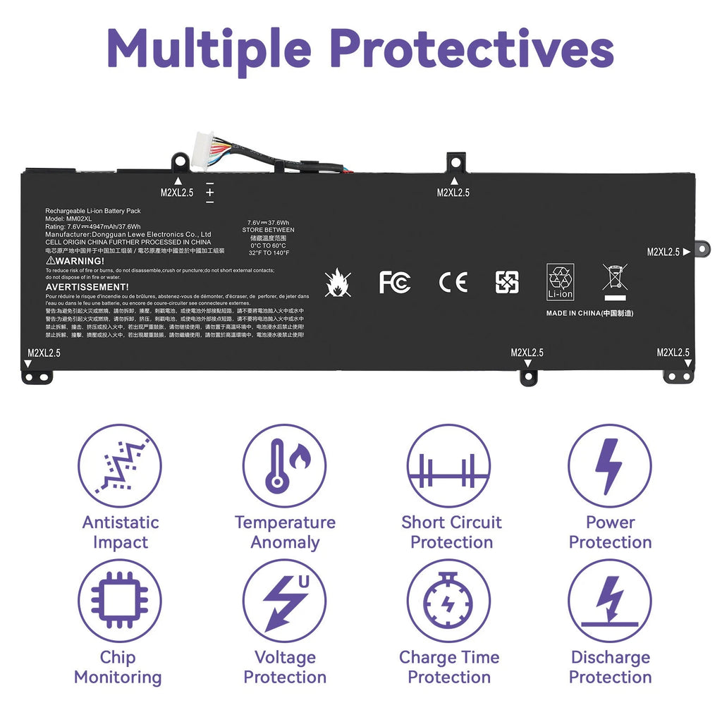 MM02XL Battery For HP Pavilion 13-AN0031WM 13-AN0032TU 13-AN0034UR 13-AN0038UR
