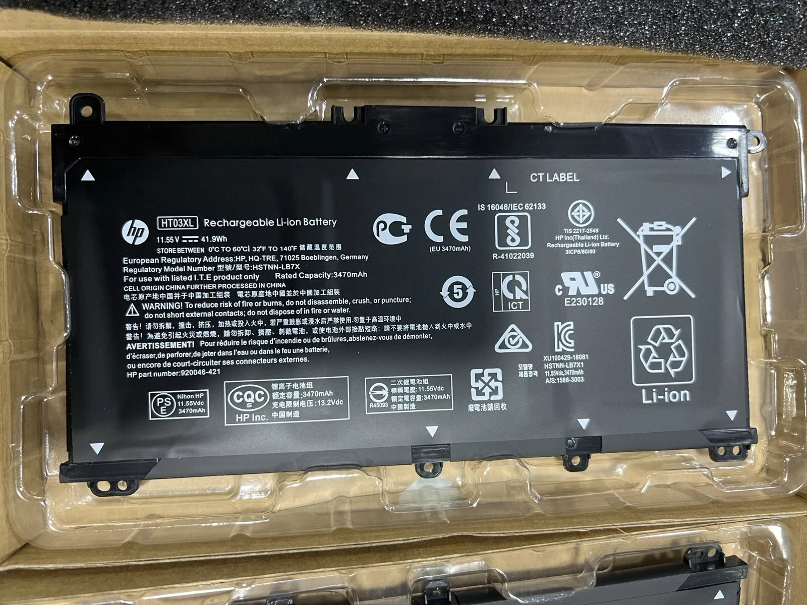 Genuine OEM HT03XL Battery for HP Pavilion L11421-2C2 L11119-855 15-CS 15-DA New