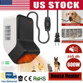 ?600W Thermostatic Dog Heater Pet House Wall-Mounted Warmer -Anti-Bite Function