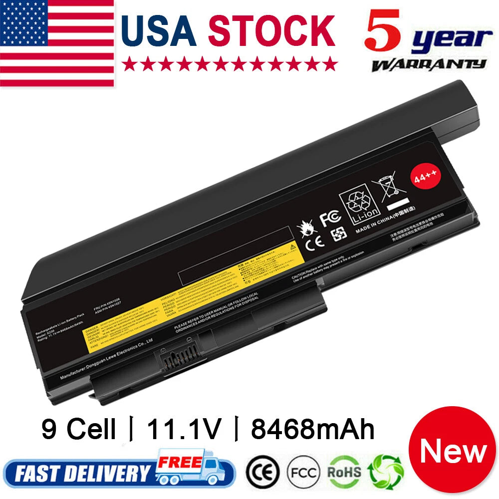 44++ 9 Cell 94Wh X230 X220 Battery For Lenovo ThinkPad X230i X220i