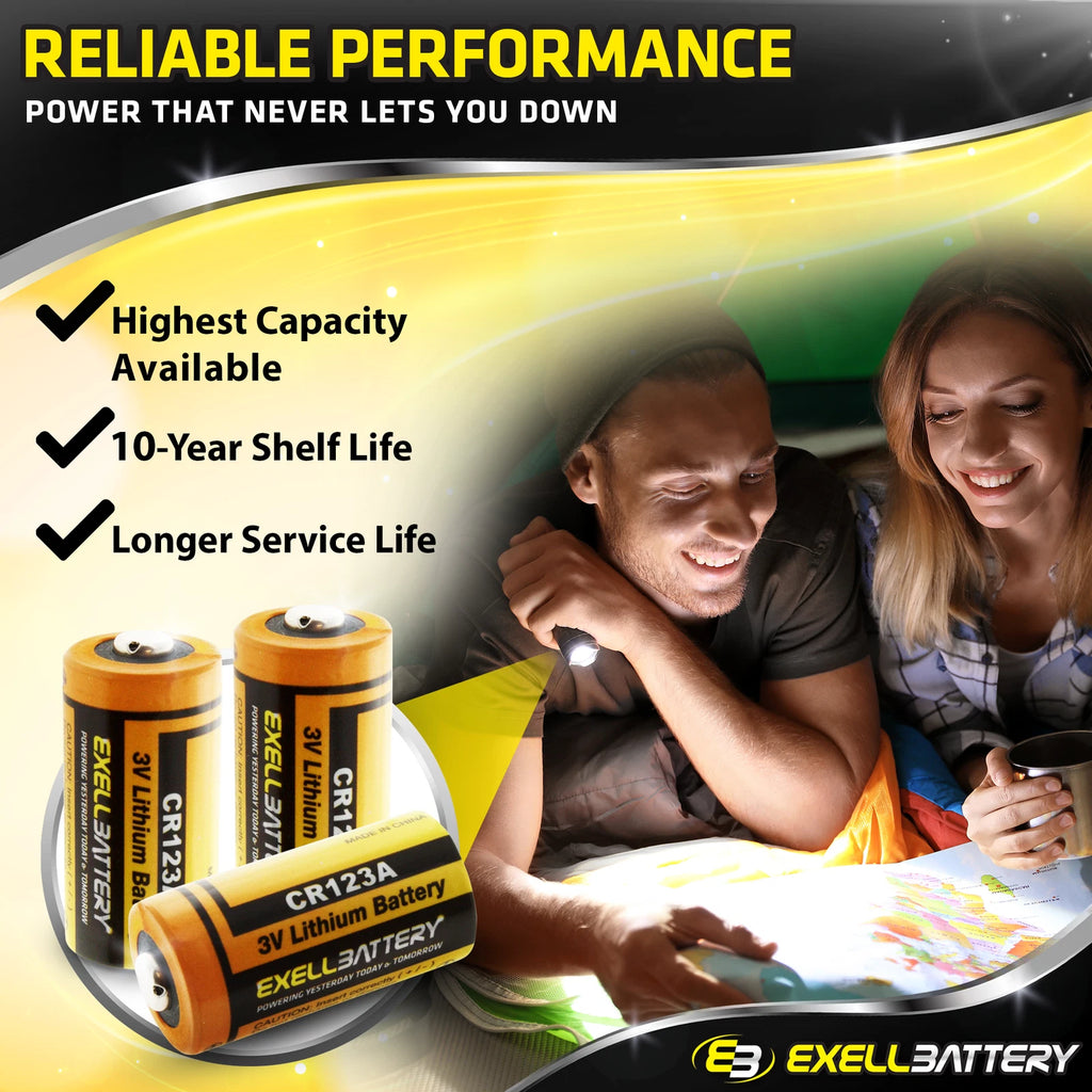 3.0V 1700mAh CR123A Lithium Battery Compatible with DL123A EL123AP SF123A 5018LC