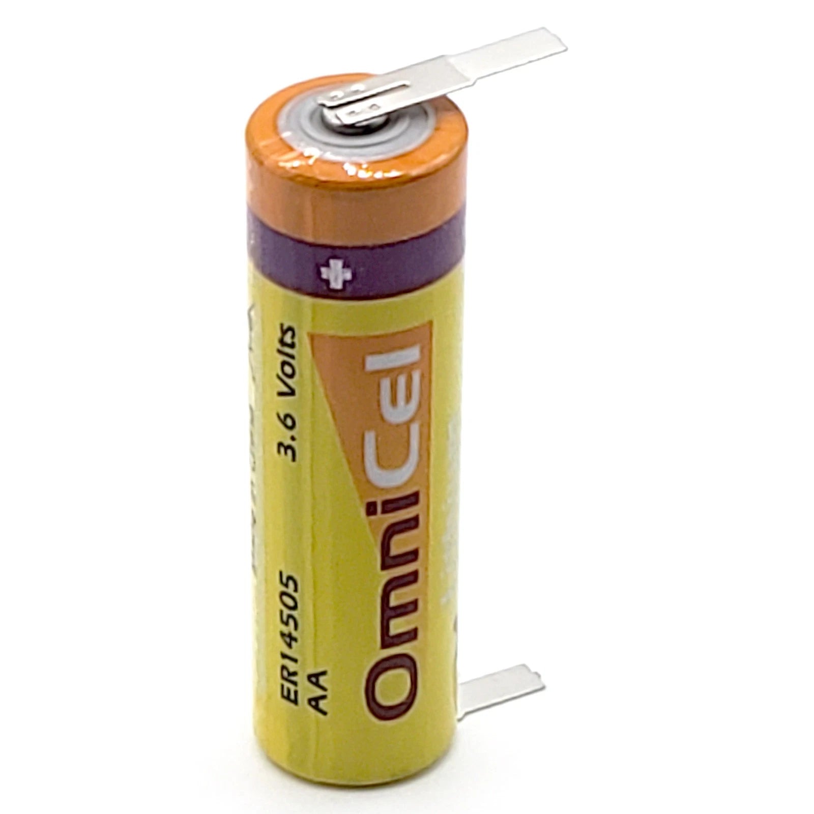 OmniCel ER14505 3.6V 2.4Ah AA Lithium Battery Tabs Sensors Detectors