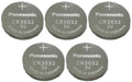 5 NEW BATTERIES PANASONIC CR3032 3v Lithium Battery FRESH Expiration 2028