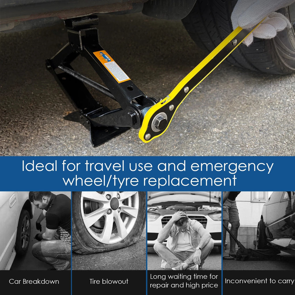 2.5 Ton Scissor Jack Carrying Bag for Car Van Garage Crank Wrench Speed Handle
