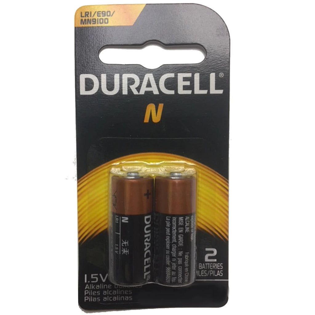 2pk Duracell 1.5V N Size Alkaline Battery MED LR1 E90 MN9100 910A LR1SG 4001