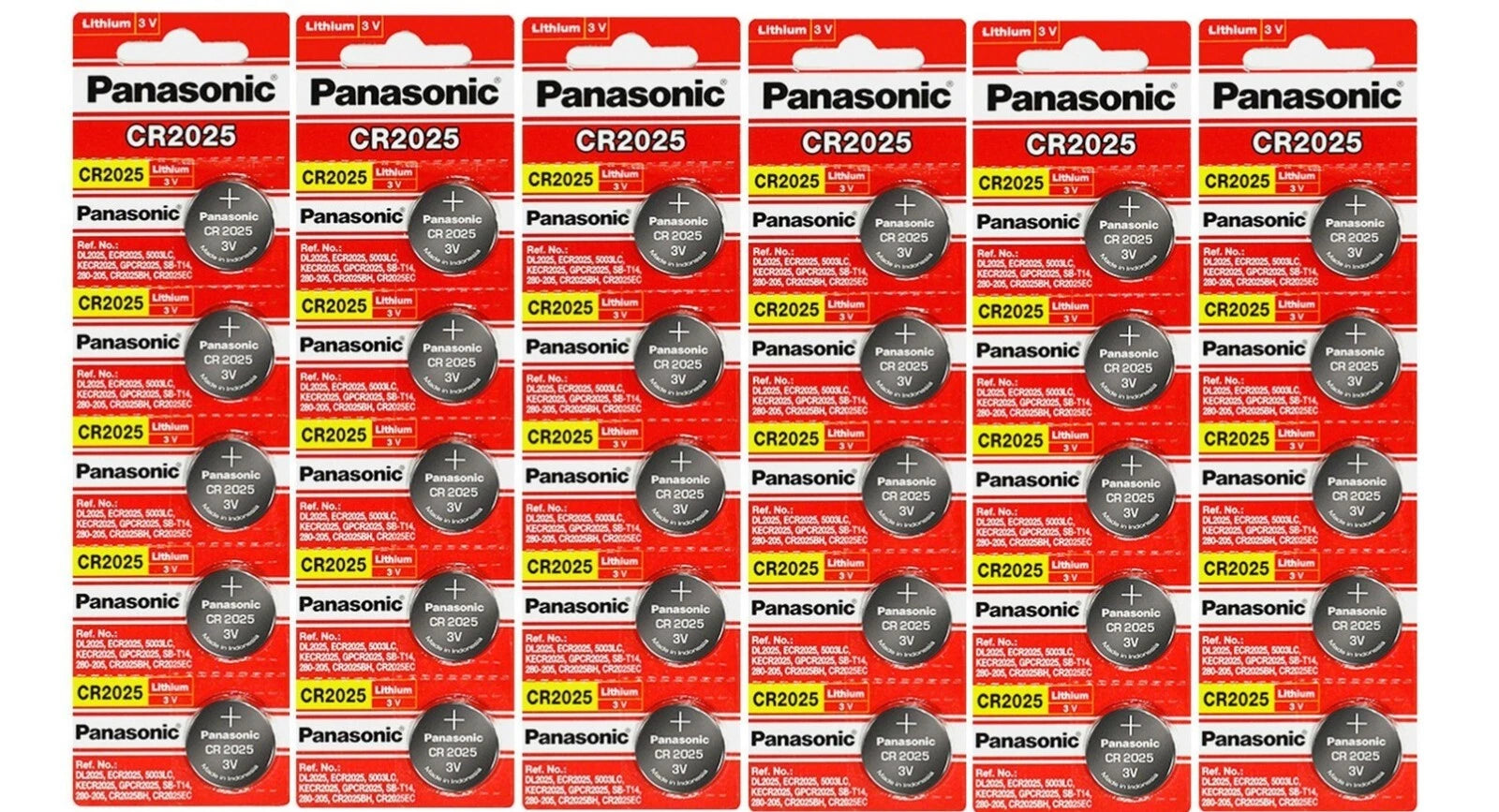 LOT 2-5-10NEW Panasonic 3V LITHIUM BATTERY CR2025 2025 BR2025 DL2025 Button Cell