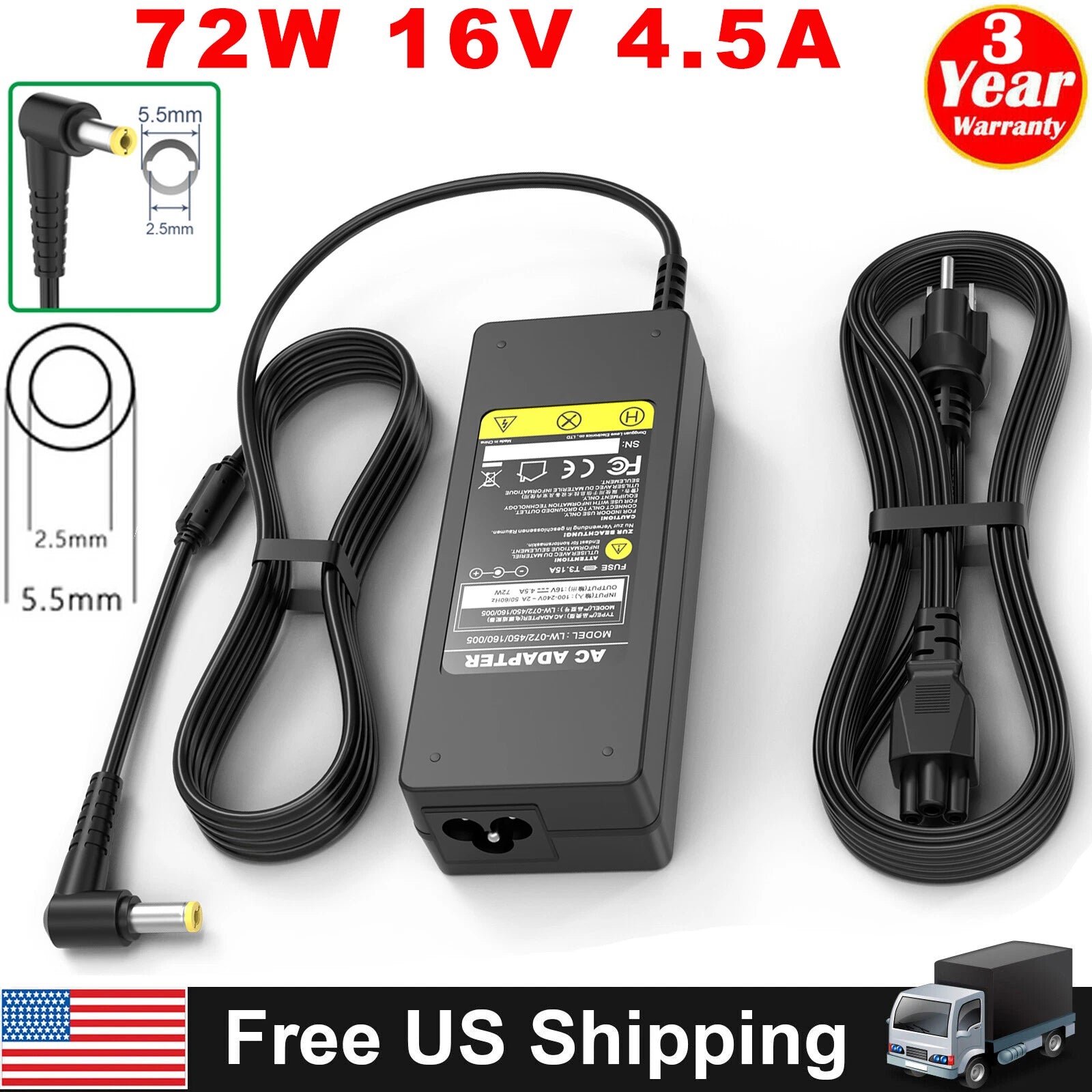 For Panasonic Toughbook CF-19 CF-30 CF-73 Laptop AC Adapter Charger Power Supply