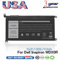 WDX0R Battery for Dell Inspiron 13 5379 5368 7378 15 5567 Latitude 3480 3580