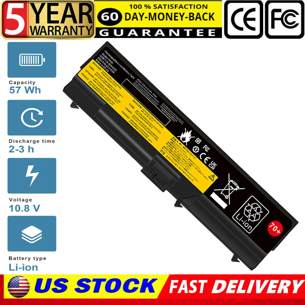 70+ 0A36303 Battery for Lenovo ThinkPad T420 T430 W530 T530 L530 Fast Ship