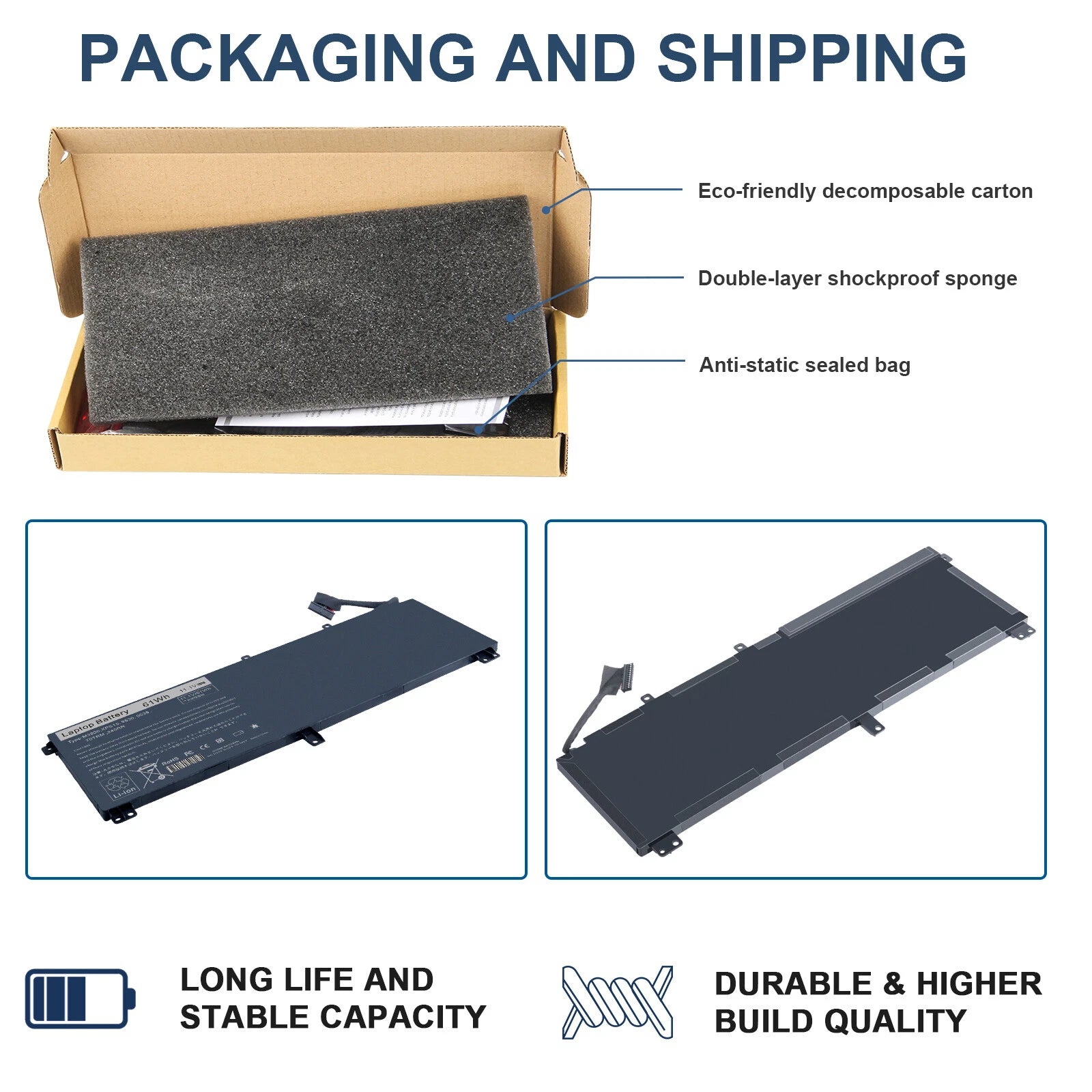 ?T0TRM Battery For Dell XPS 15 9530 Precision M3800 T0TRM TOTRM H76MV 7D1WJ