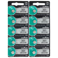 Murata Silver Oxide 361 SR721W 1.55V Battery - Replaces Sony, 10 Pack