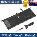 DXGH8 Battery for DELL XPS 13 9370 9380 Inspiron 13 7390 7391 P82G001 P82G002