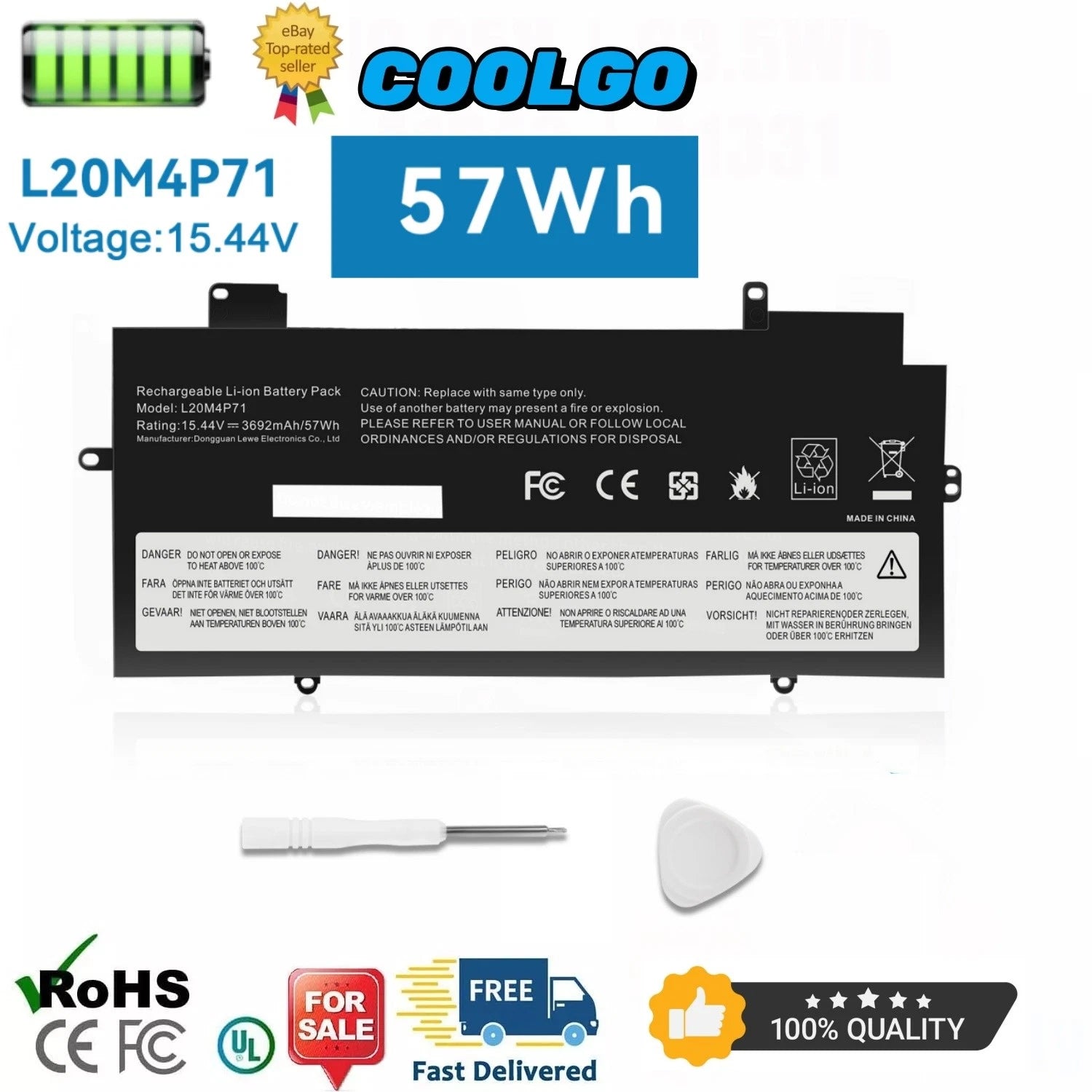 ?L20C4P71 L20D4P71 L20M4P71 Battery for Lenovo ThinkPad X1 Carbon Gen 9/10/11