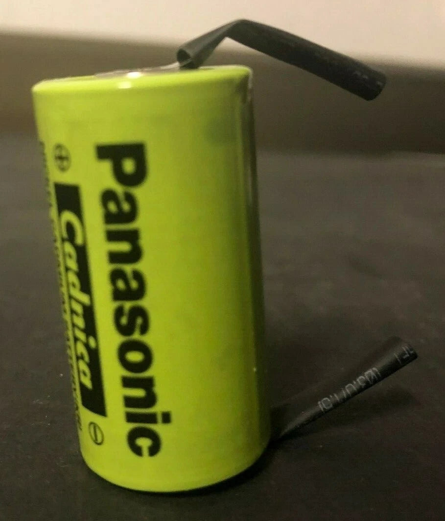 Brand New Panasonic N-1900SCR 1.2V 1900mAh Sub C Ni-Cd Battery w/ Tabs