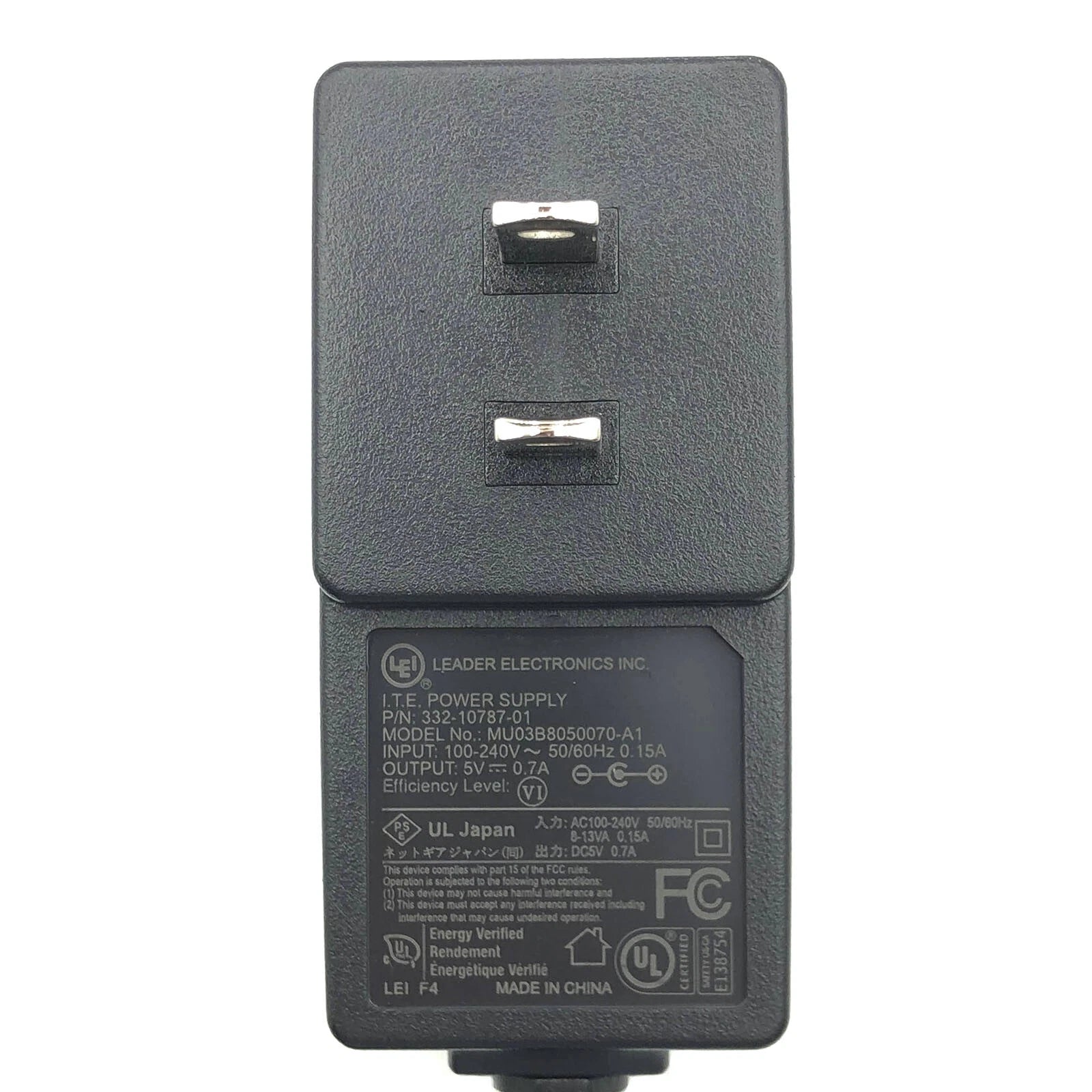 NEW Original LEI MU03B8050070-A1 Wall AC/DC Power Supply Adapter 5V 0.7A