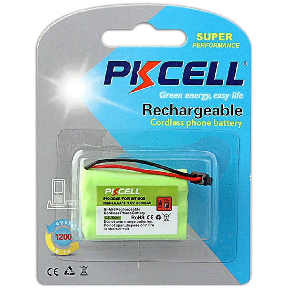 1 PK PKCELL PK-0048 Cordless Phone NiMH 800mAh Battery 3.6V