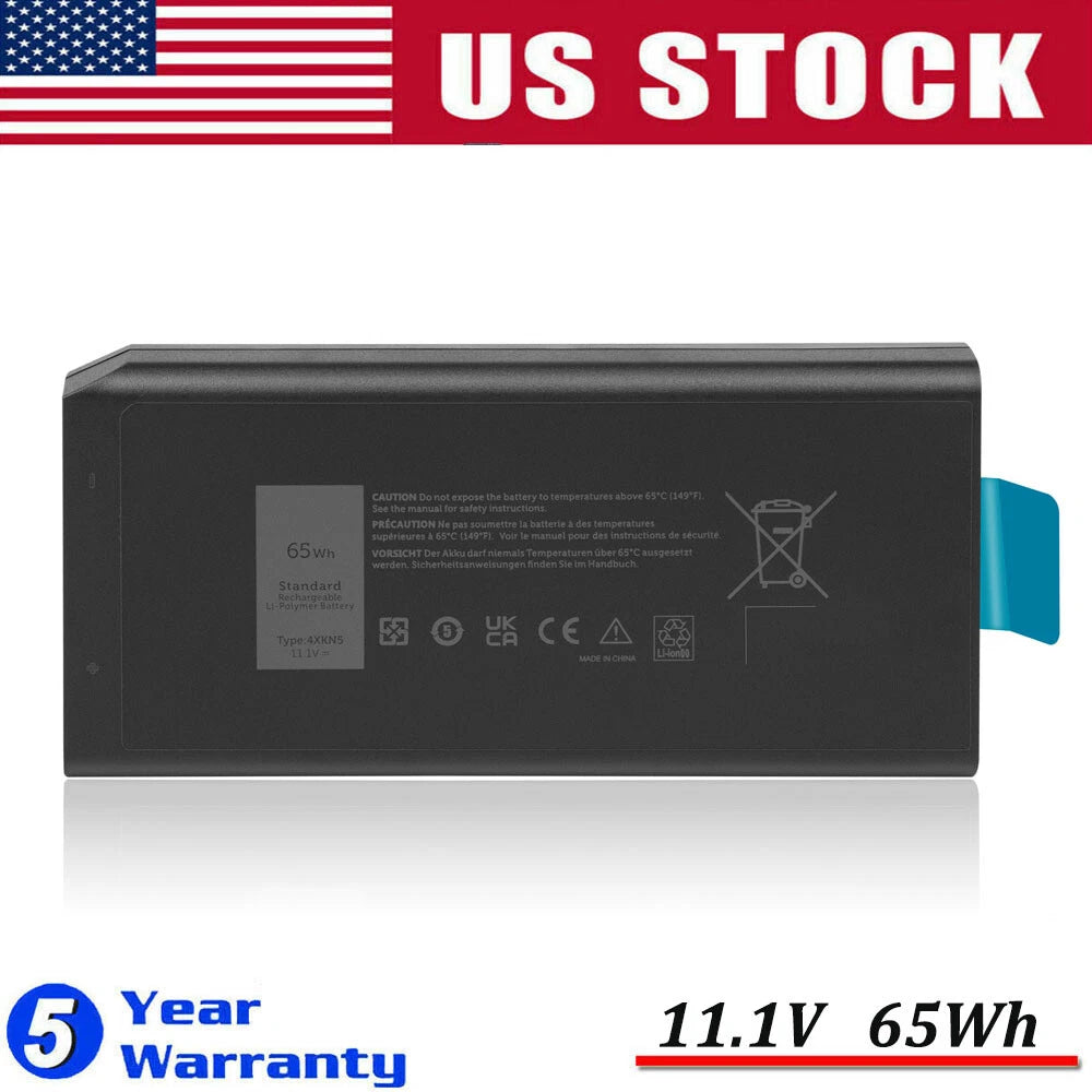 4XKN5 XRJDF Laptop Battery for Dell Latitude 5404 5414 7404 E5404 E7404 65Wh