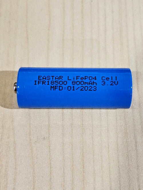 1 pc IFR 18500 3.2v LiFePO4 RECHARGEABLE BATTERY solar lights b.top MFG 01/2023