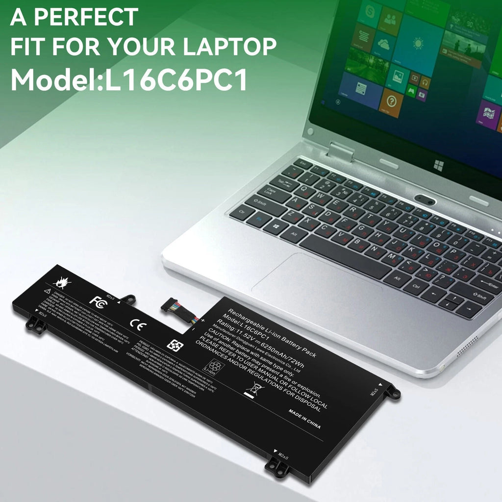 ?Replace L16M6PC1 L16C6PC1 L16L6PC1 Battery For Lenovo Yoga 720-15IKB 5B10M53745