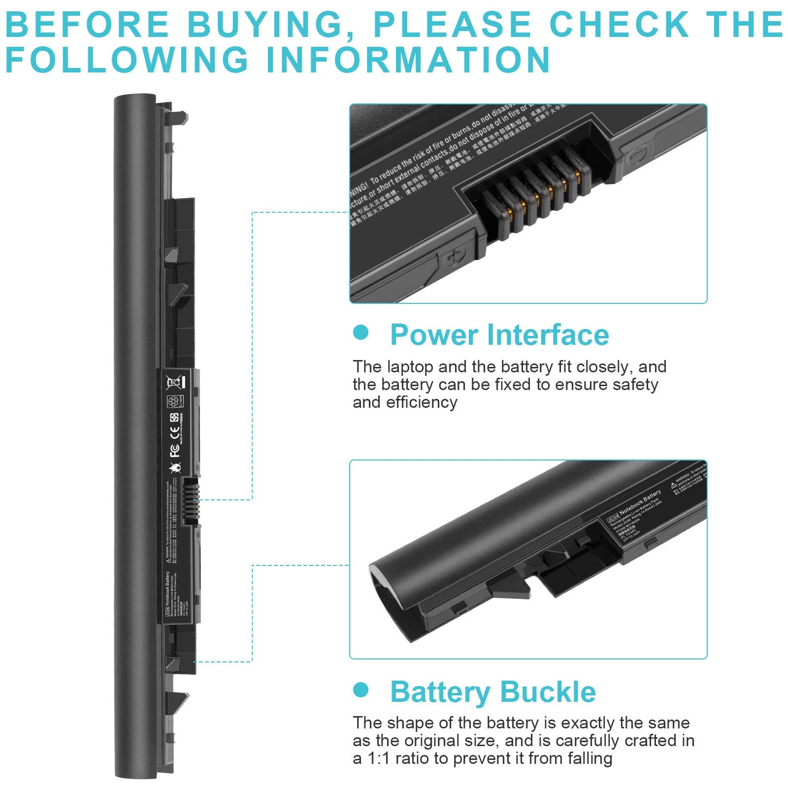 Replacement Battery For HP JC03 JCO3 919700-850 JC04 JCO4 919701-850 HSTNN-DB8A