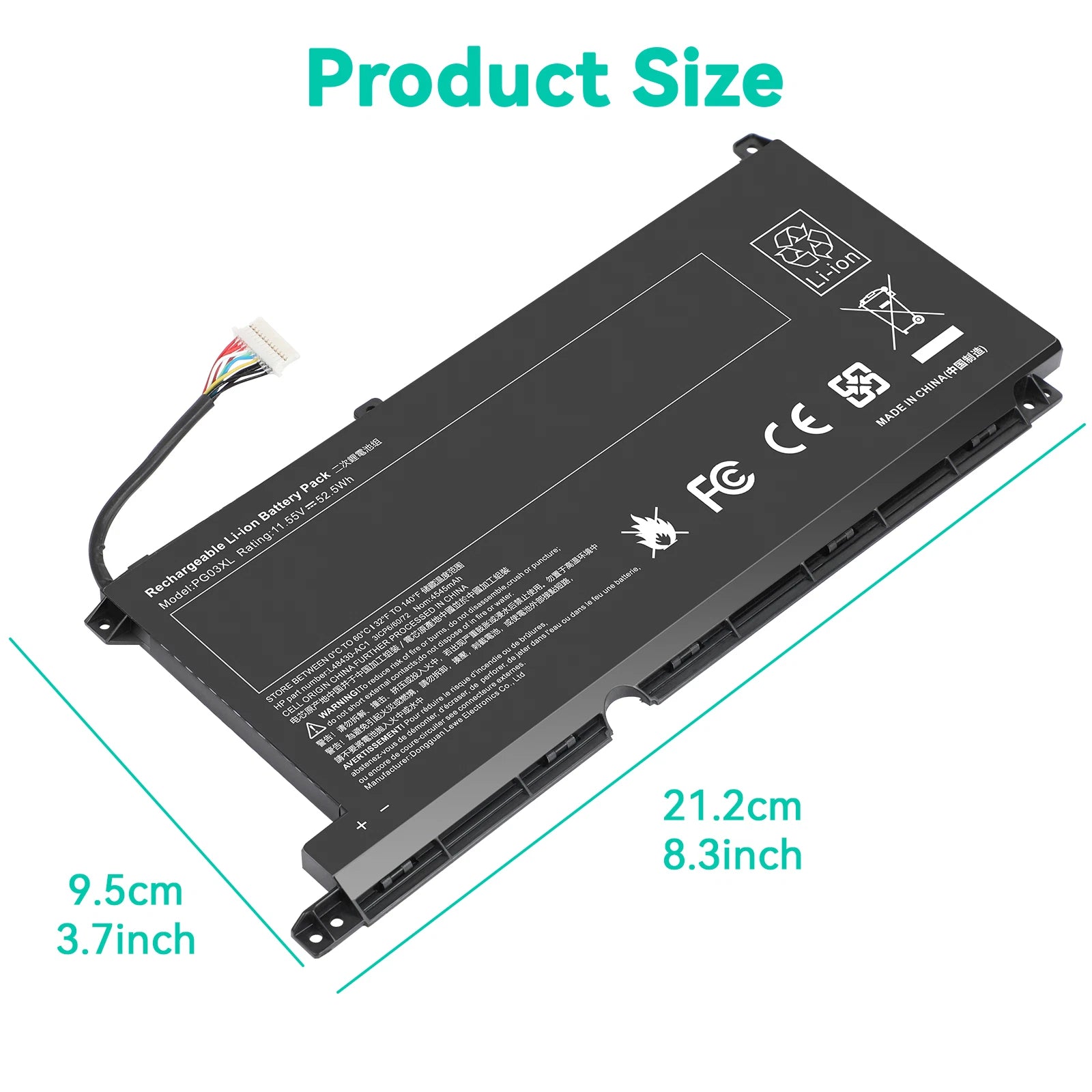 PG03XL Battery For Hp Pavilion 15-DK Series 15-DK0125TX HSTNN-OB1I