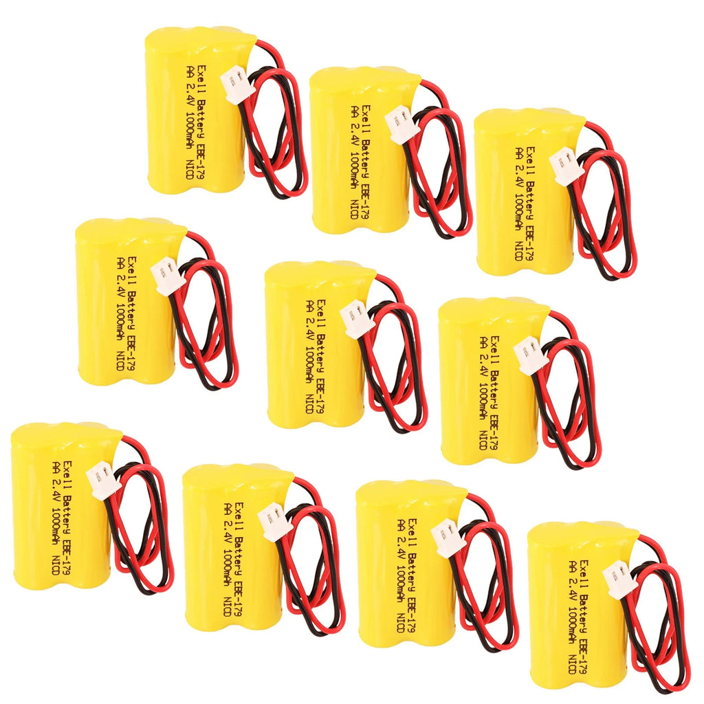 10pc Exit Light Battery For Exitronix Exit Signs 10010034 10010036