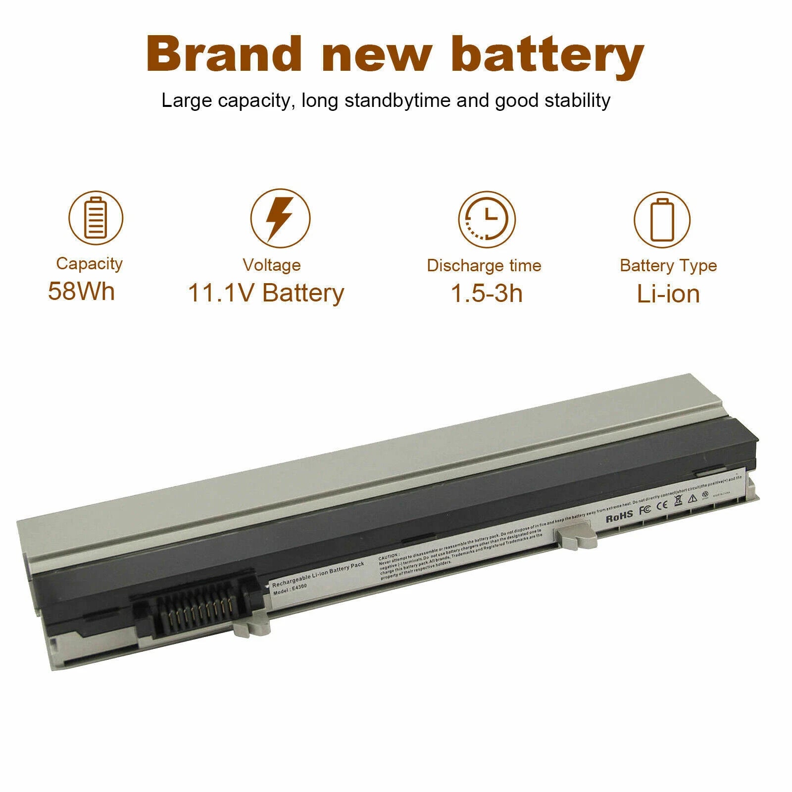 Battery for Dell Latitude E4300 E4310 XX337 312-0822 312-0823 0FX8X FM332