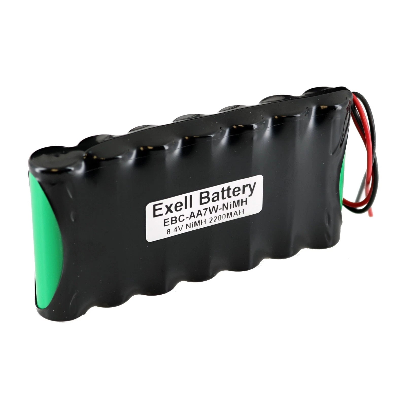 Exell 8.4V Custom NiMH 2200mAh Battery Pack 6" 22AWG Bare Leads