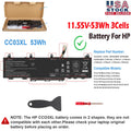 ?CC03XL Battery For HP EliteBook 830 835 840 G7 G8 ZBook Firefly 14 G7 G8 Series