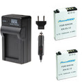 2 EN-EL12 Batteries with Charger for Nikon Coolpix A900, A1000, B600 Camera
