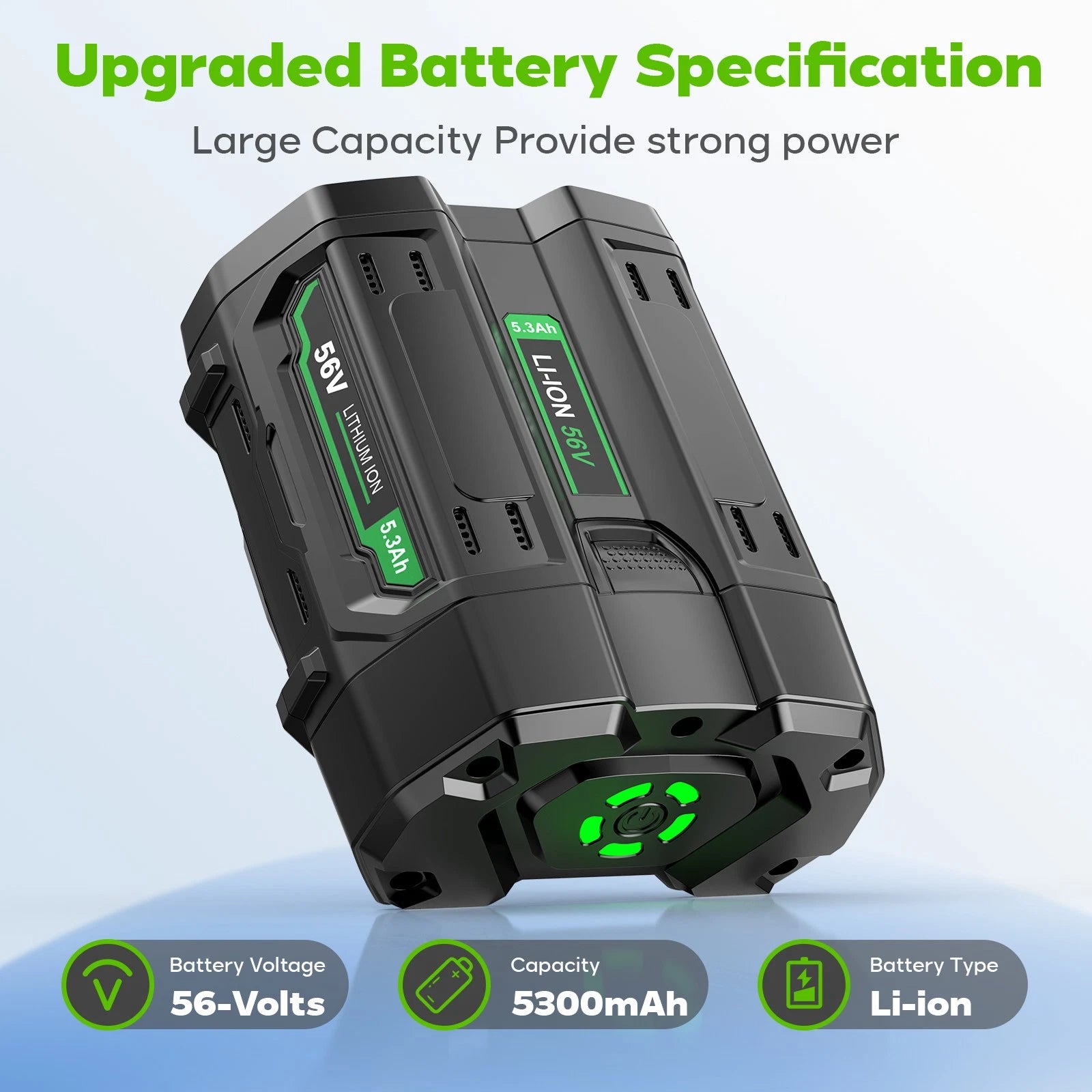 5300mAh Replacement Battery For EGO 56V Battery Power Tool BA1400 BA2800T BA4200