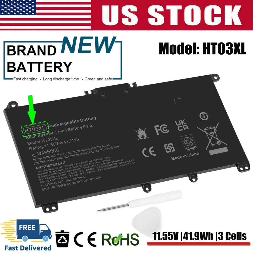 41.9Wh Battery For HP 240 245 250 255 470 G7 340 348 G5 Series HT03XL HSTNN-UB7J