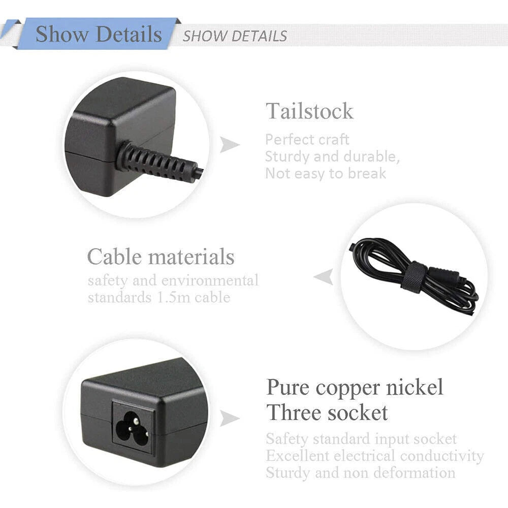 Genuine 45W Type-C USB-C Laptop Charger for HP Chromebook Lenovo Dell Samsung