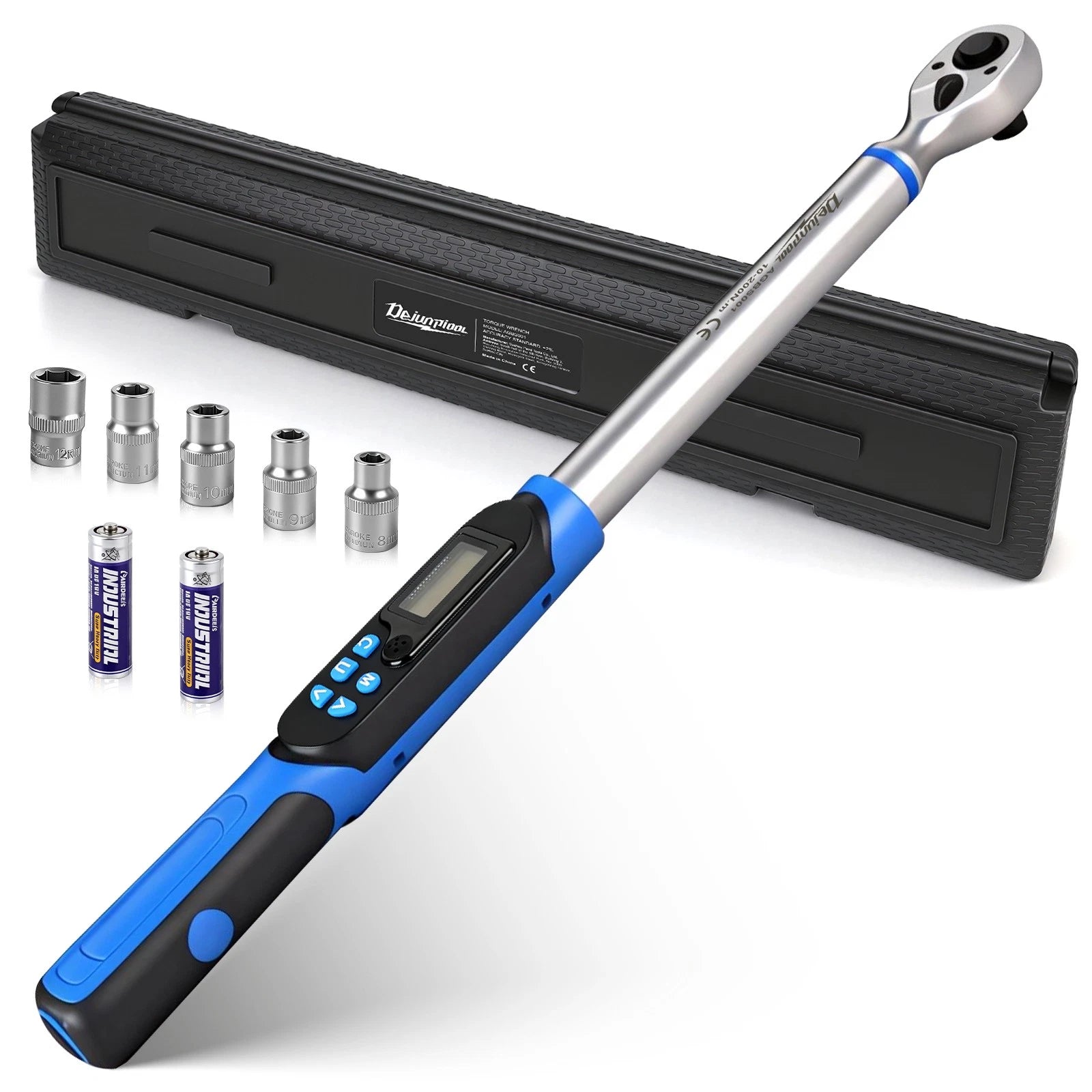 ?Digital Torque Wrench Adjustable Electronic Torque Wrench 1/2" Drive 10-200NM