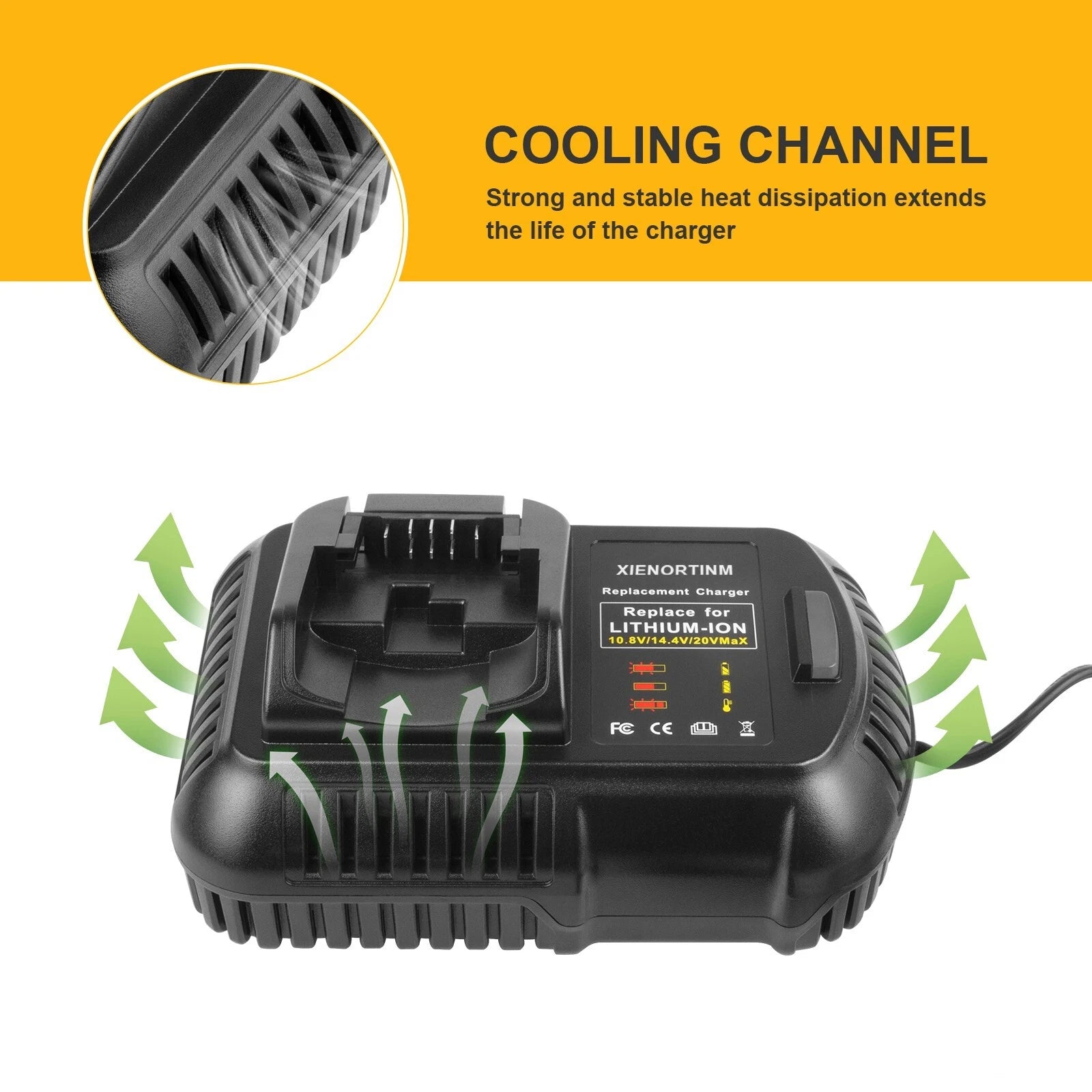 XIENORTINM charger for DCB112 BATTERY