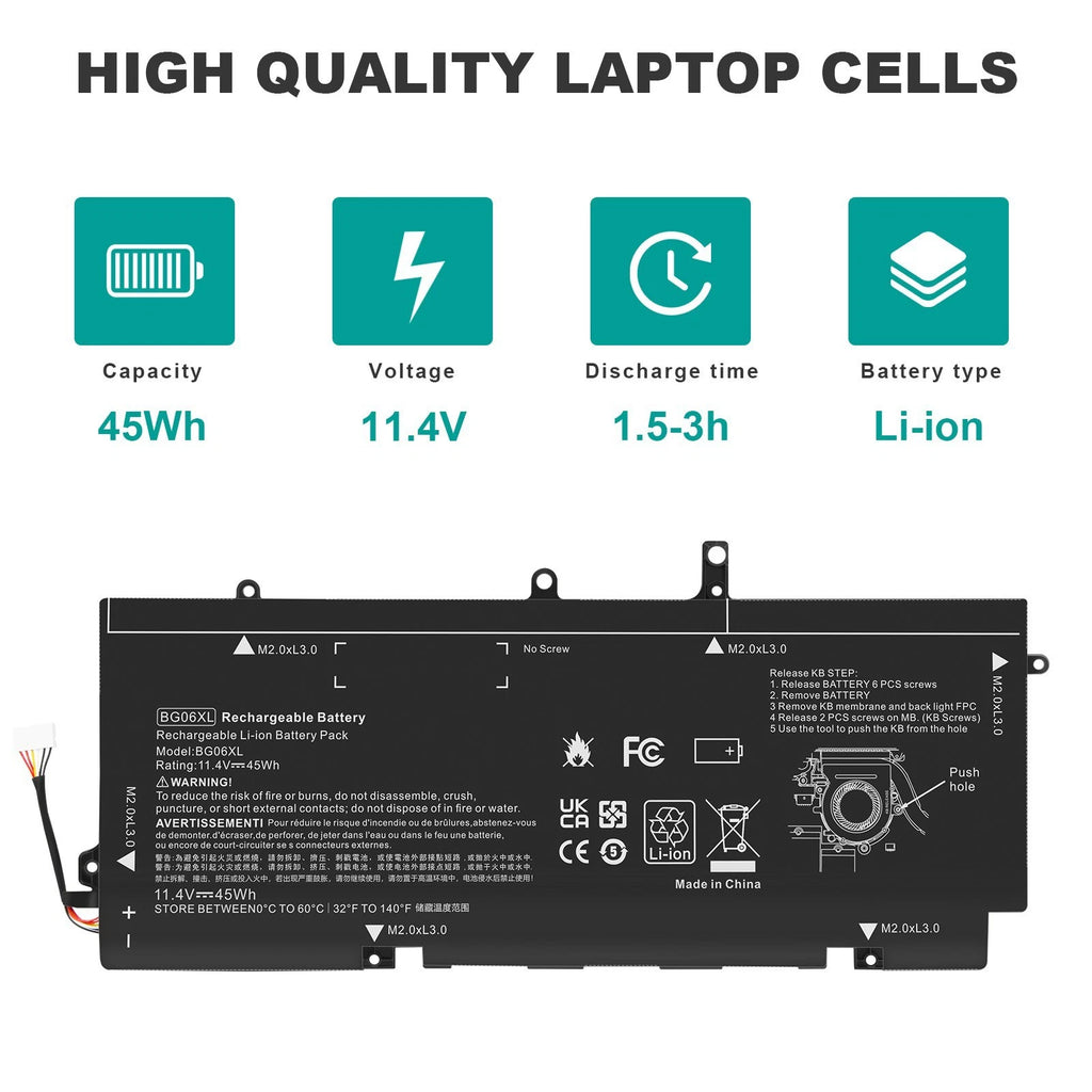 ??LOT BG06XL Battery For HP EliteBook 1040 G3 Series HSTNN-IB6Z 804175-181 45Wh