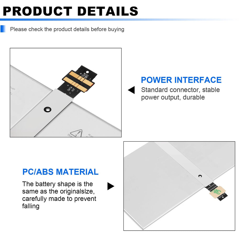 DYNR01 Battery for Microsoft Surface PRO 4/ PRO4 1724 12.3'' G3HTA027H 38.2Wh