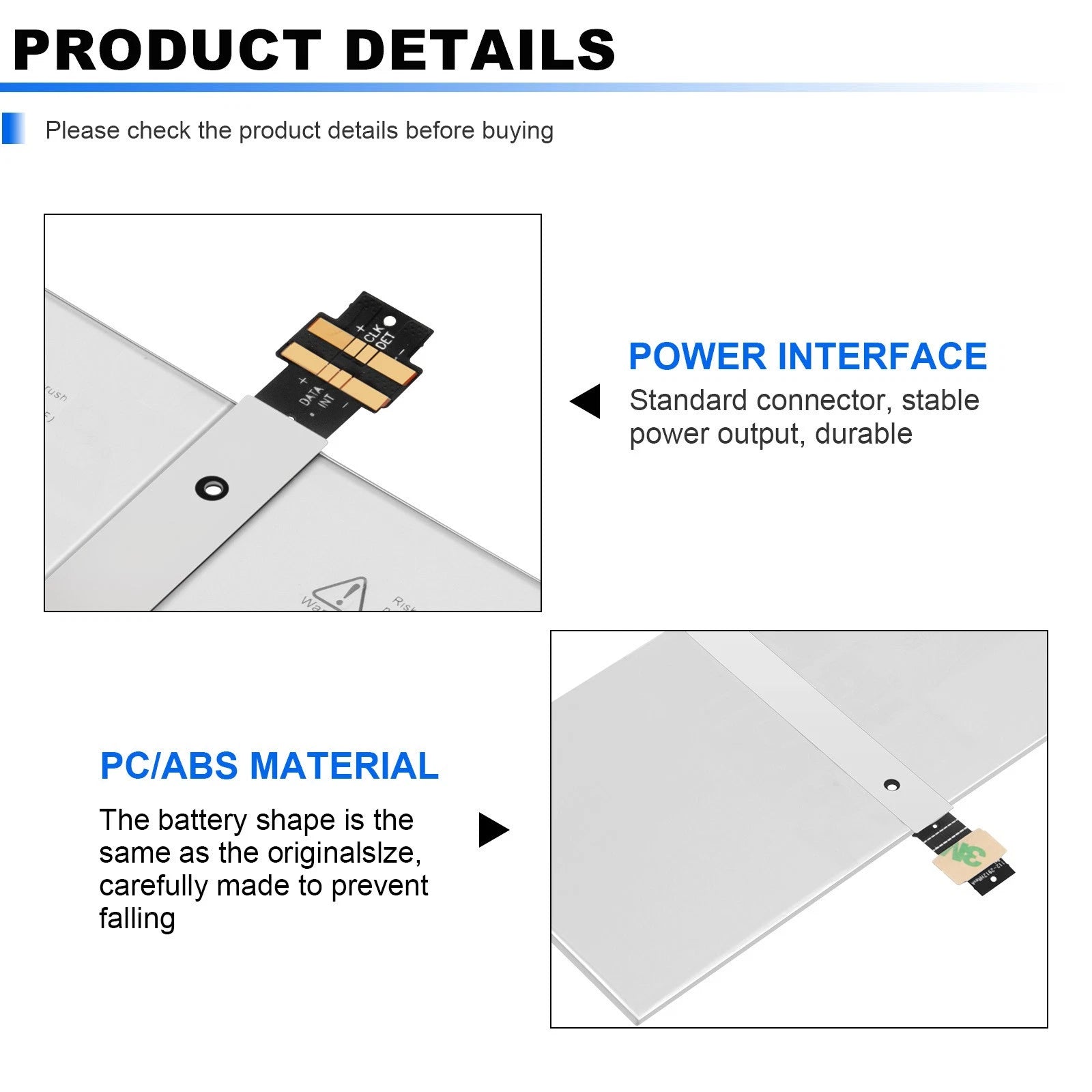 DYNR01 Battery for Microsoft Surface PRO 4/ PRO4 1724 12.3'' G3HTA027H 38.2Wh