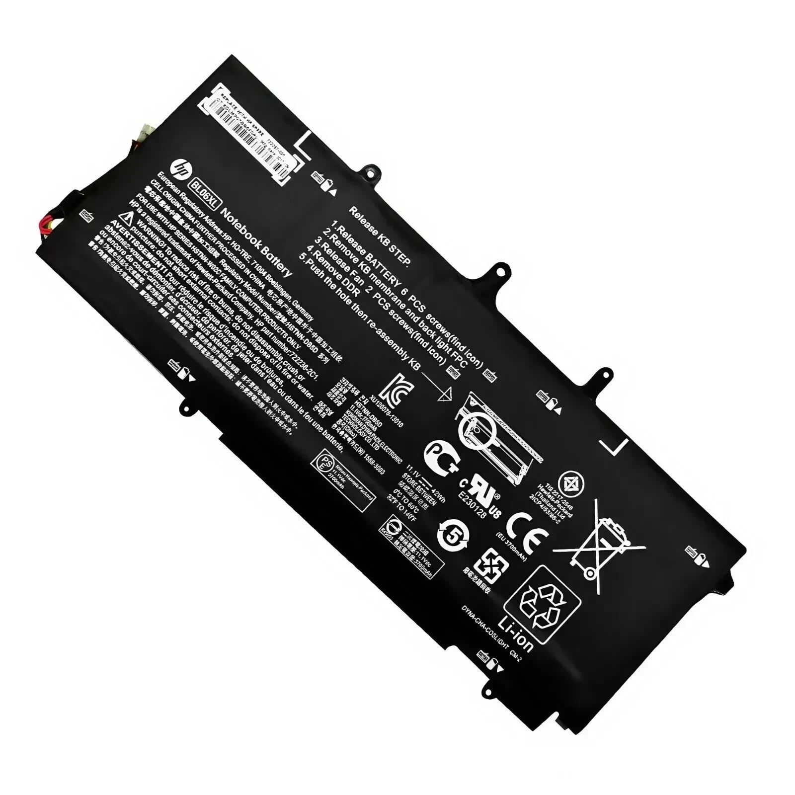 NEW OEM Genuine 42WH BL06XL Battery For HP EliteBook Folio 1040 GI G2 HSTNN-DB5D